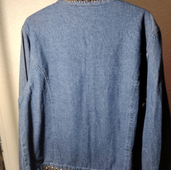 Denim stud jacket - Picture 2 of 6